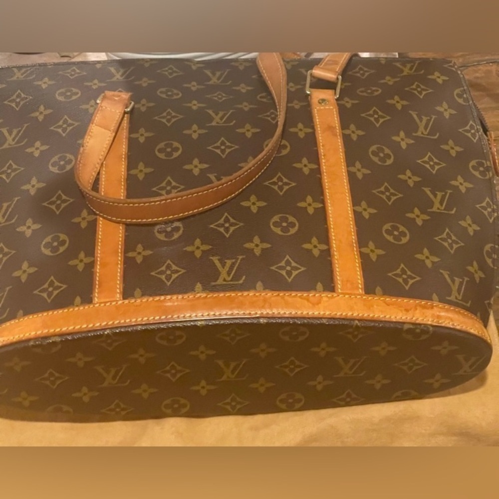 LOUIS VUITTON Brown Babylon Monogram Tote w/Dust Bag, Authentic. EUC - Picture 6 of 16